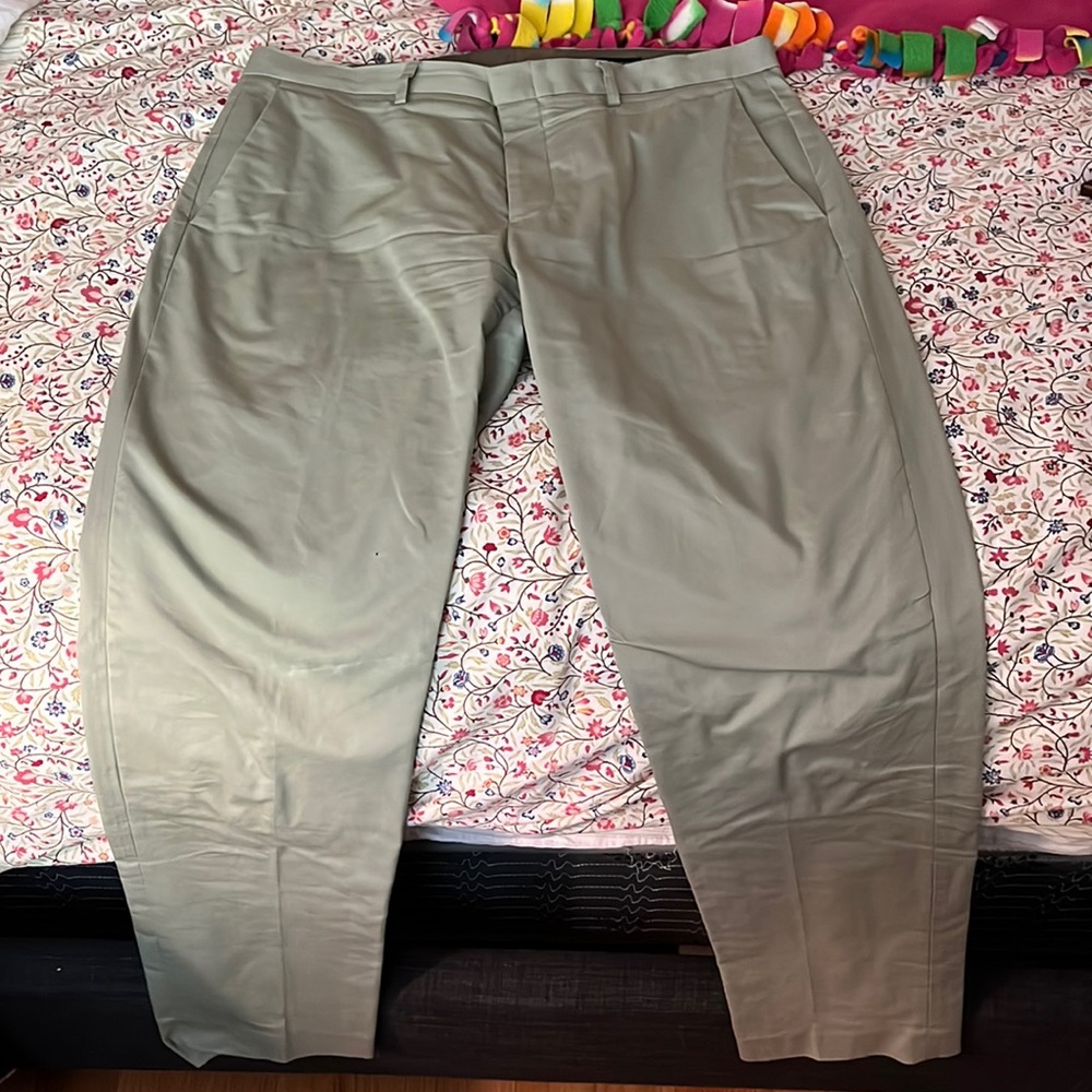 J Crew Thompson Dress Chino, Sage Green sort of color.  33x32